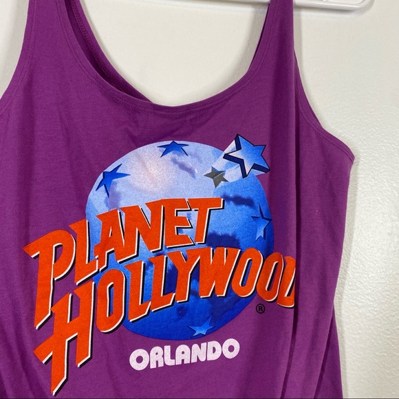 PLANET HOLLYWOOD Retro Vintage Style Graphic Tee - Picture 2 of 5